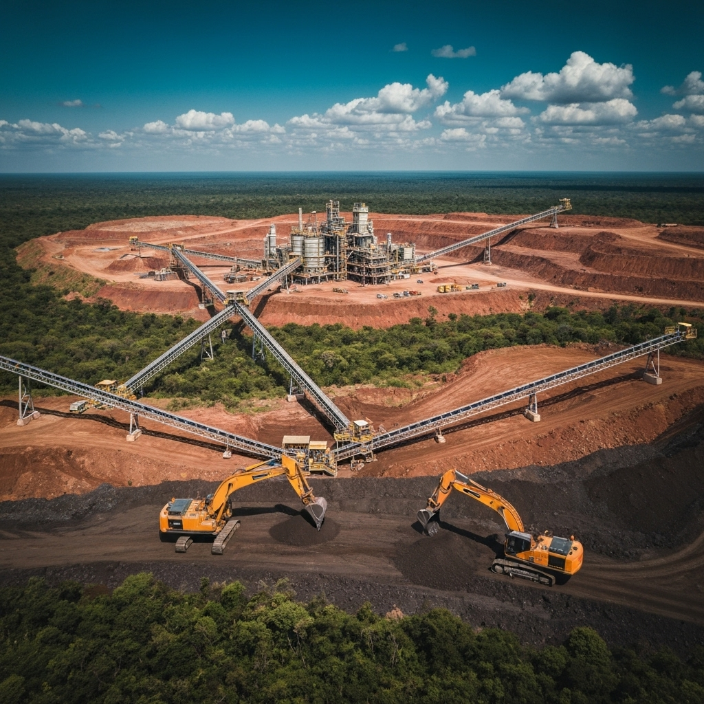 Mining operations in Africa